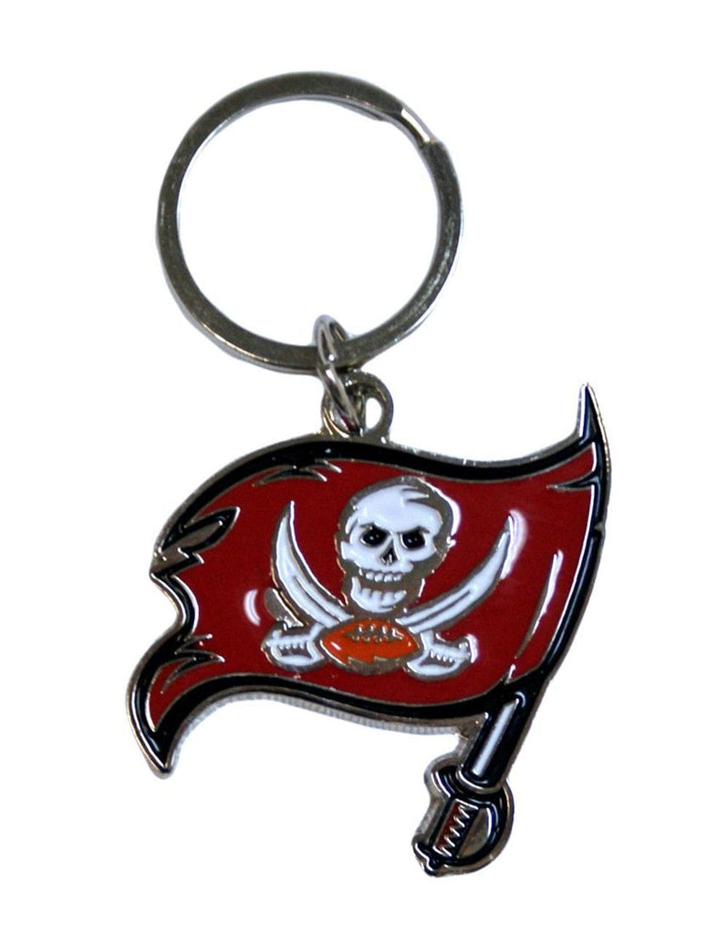 Keychain Logo Cut Style Tampa Bay Buccaneers Chrome Logo Cut Keychain 754603269196