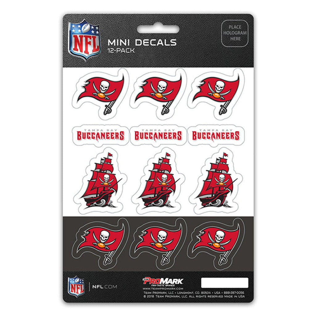 Decal Set Mini 12 Pack Tampa Bay Buccaneers Decal Set Mini 12 Pack 681620911299