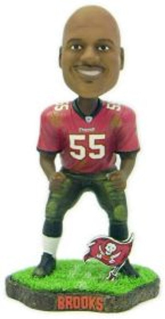 Tampa Bay Buccaneers Tampa Bay Buccaneers Derrick Brooks Game Worn Forever Collectibles Bobblehead CO 681329099052