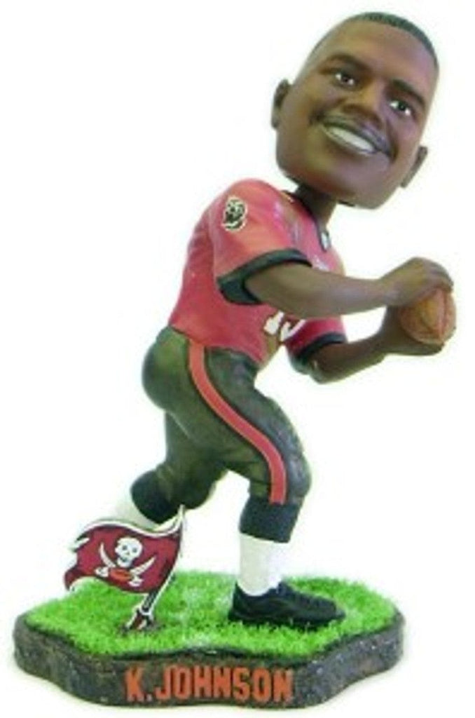 Tampa Bay Buccaneers Tampa Bay Buccaneers Keyshawn Johnson Game Worn Forever Collectibles Bobblehead CO 681329099007