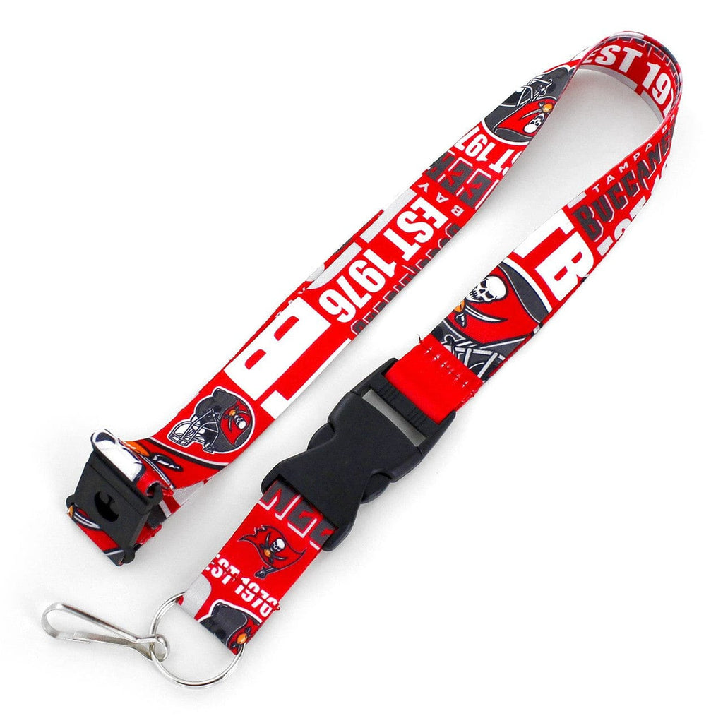 Dynamic Lanyards Tampa Bay Buccaneers Lanyard Breakaway Style Dynamic Design 763264006767