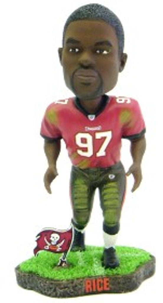 Tampa Bay Buccaneers Tampa Bay Buccaneers Simeon Rice Game Worn Forever Collectibles Bobblehead CO 681329099038