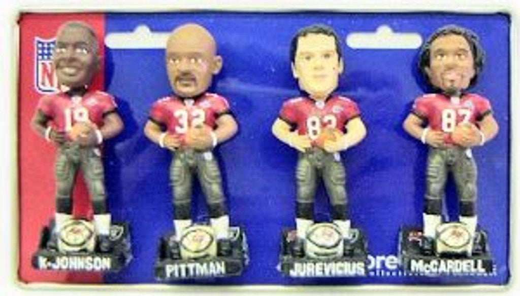 Tampa Bay Buccaneers Tampa Bay Buccaneers Super Bowl 37 Champ Forever Collectibles Mini Bobblehead Set CO