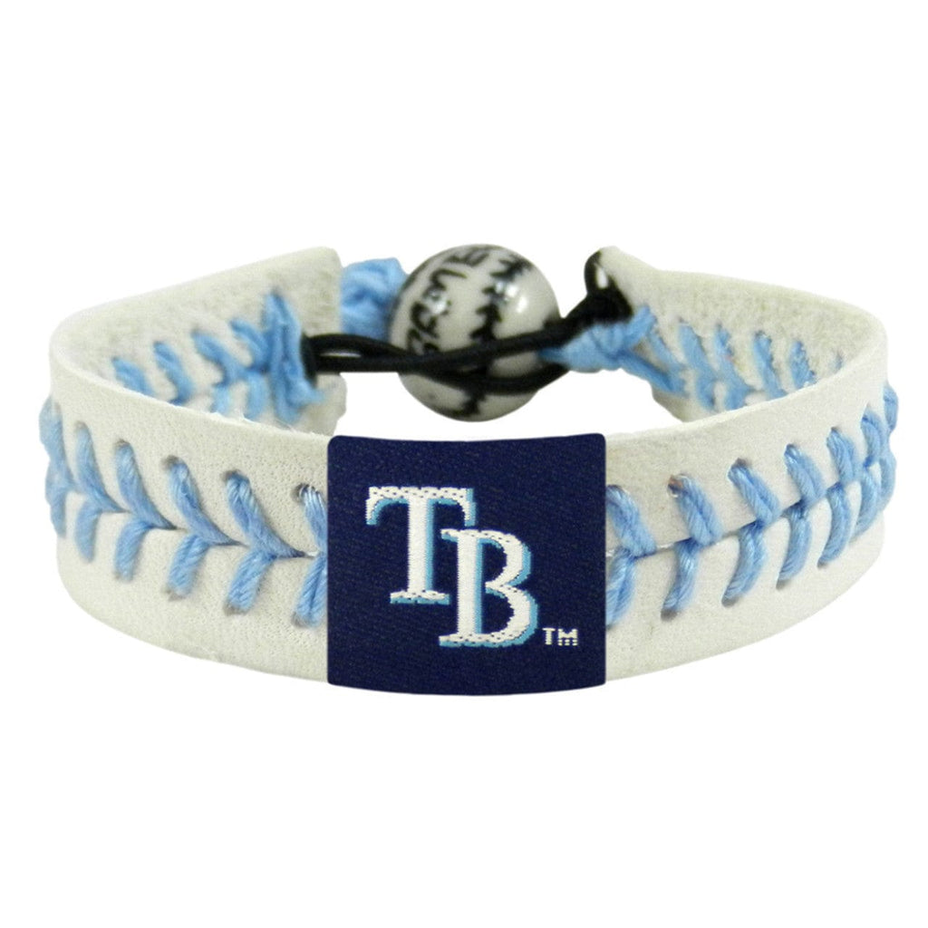 Tampa Bay Rays Tampa Bay Rays Bracelet Genuine Baseball Light Blue CO 844214017405