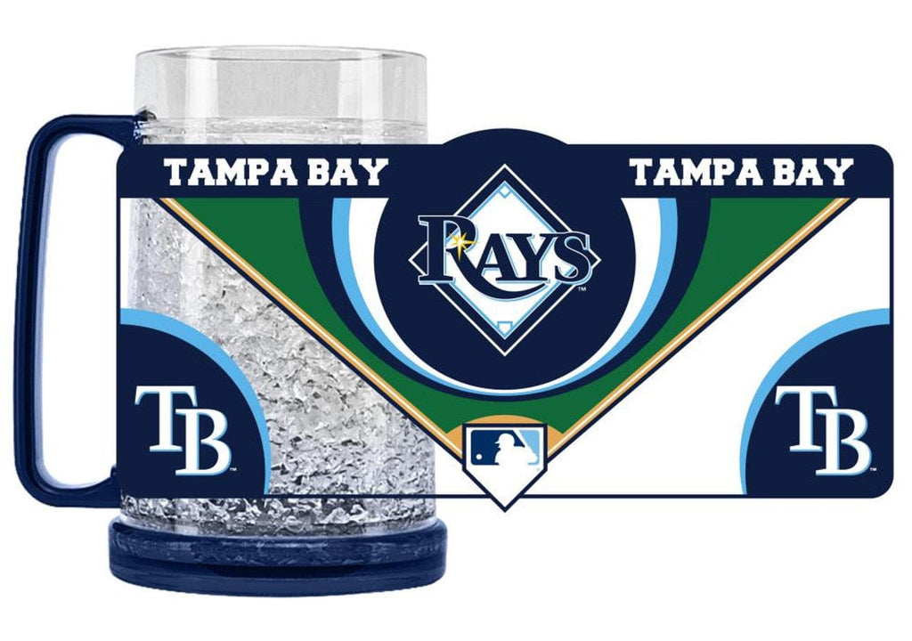 Drink Mug 16 Plastic Crystal Tampa Bay Rays Mug Crystal Freezer Style - Special Order 094131595306