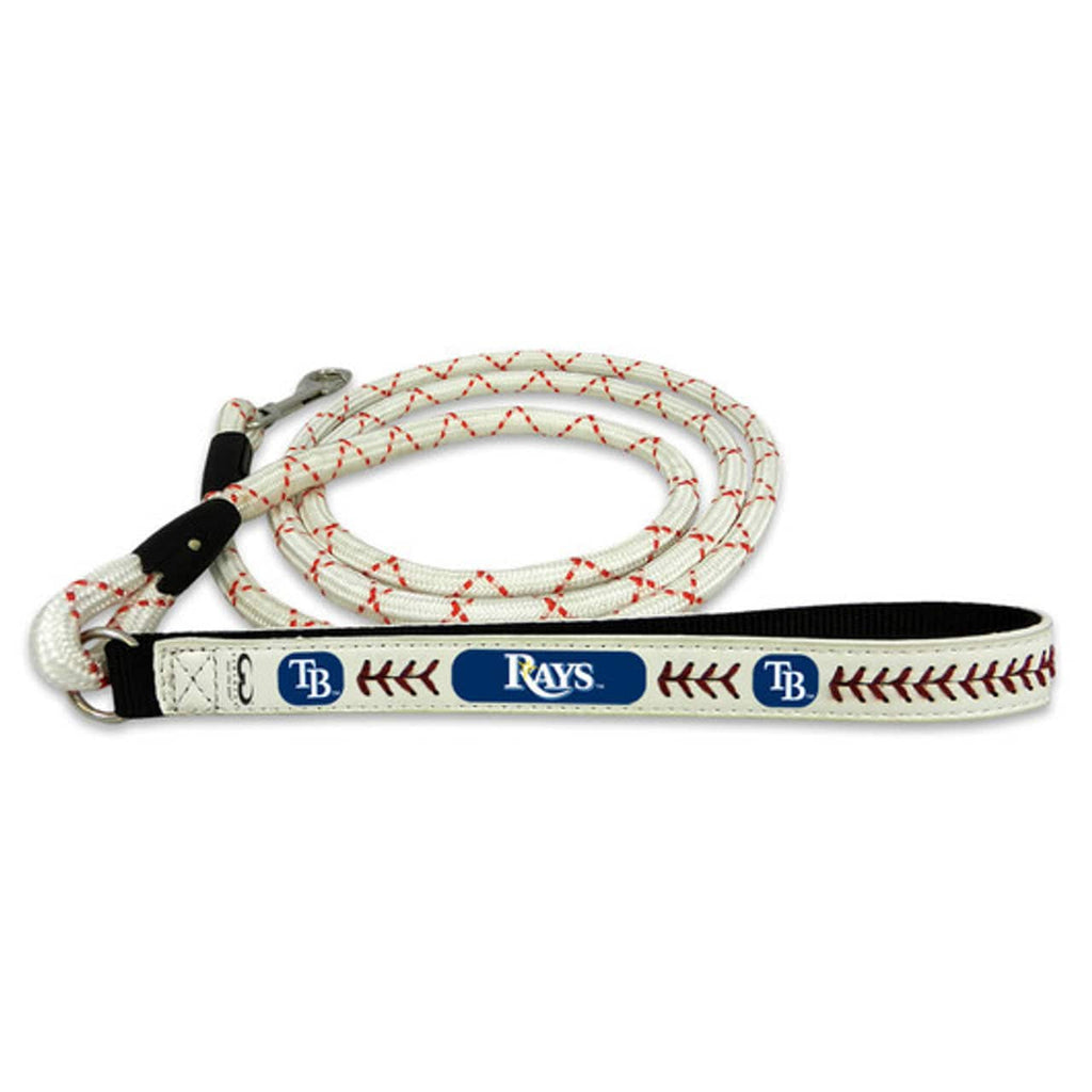 Tampa Bay Rays Tampa Bay Rays Pet Leash Frozen Rope Baseball Leather Size Large CO 814067029160