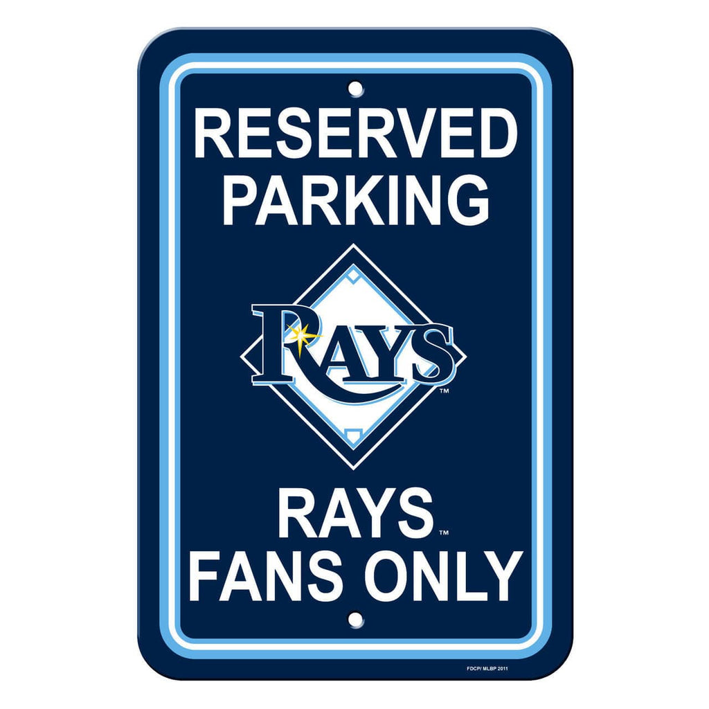 Tampa Bay Rays Tampa Bay Rays Sign 12x18 Plastic Reserved Parking Style CO 023245602303
