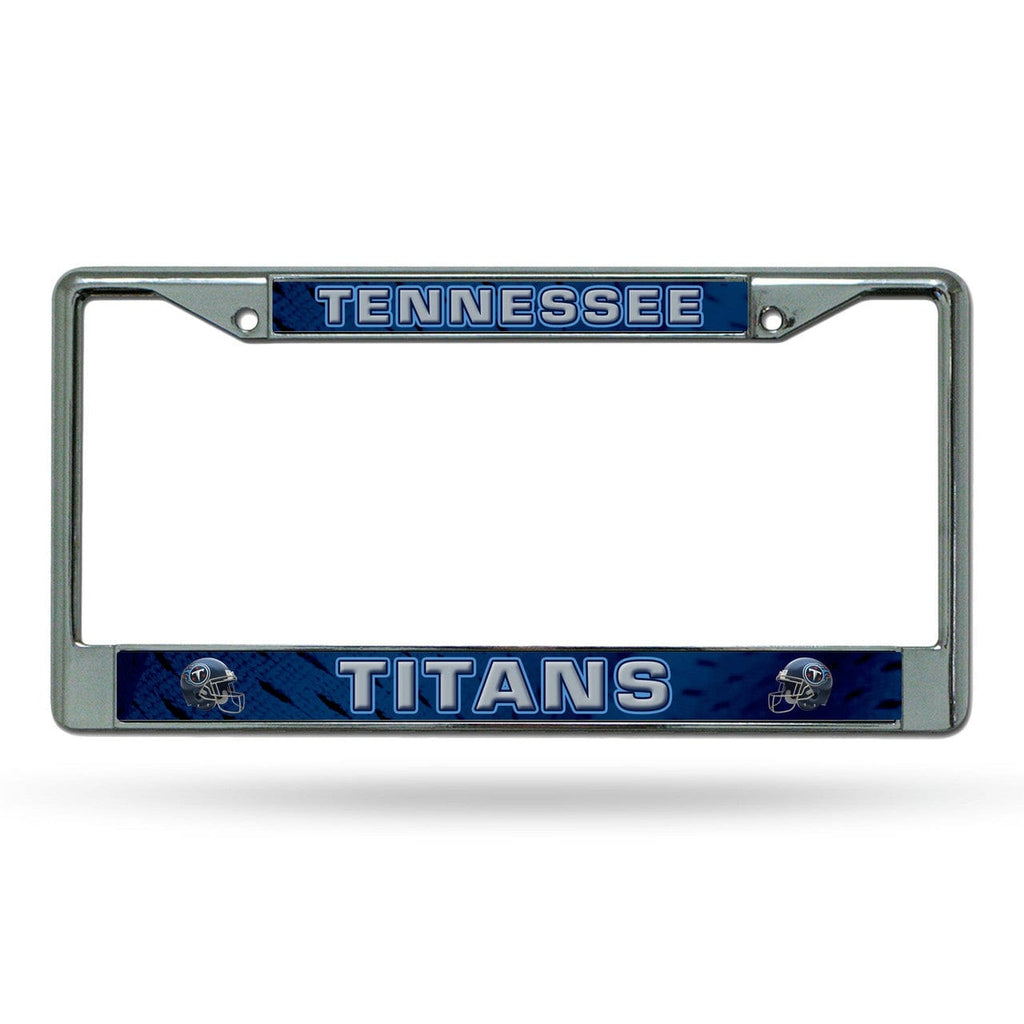 License Frame Chrome Tennessee Titans License Plate Frame Chrome Printed Insert 767345527684