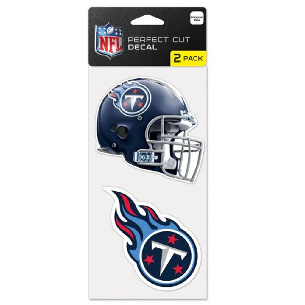 Decal 4x4 Perfect Cut Set of 2 Tennessee Titans Set of 2 Die Cut Decals 032085475879