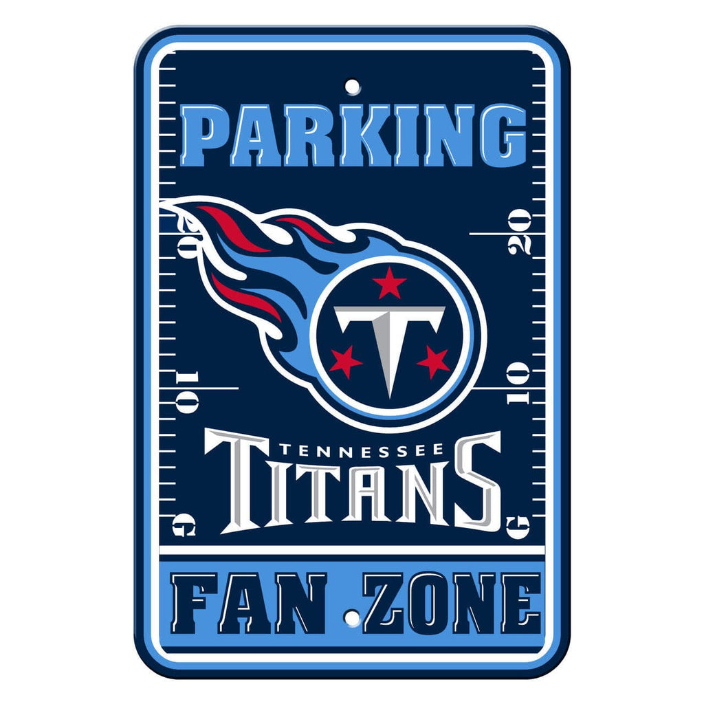 Tennessee Titans Tennessee Titans Sign 12x18 Plastic Fan Zone Parking Style CO 023245922432