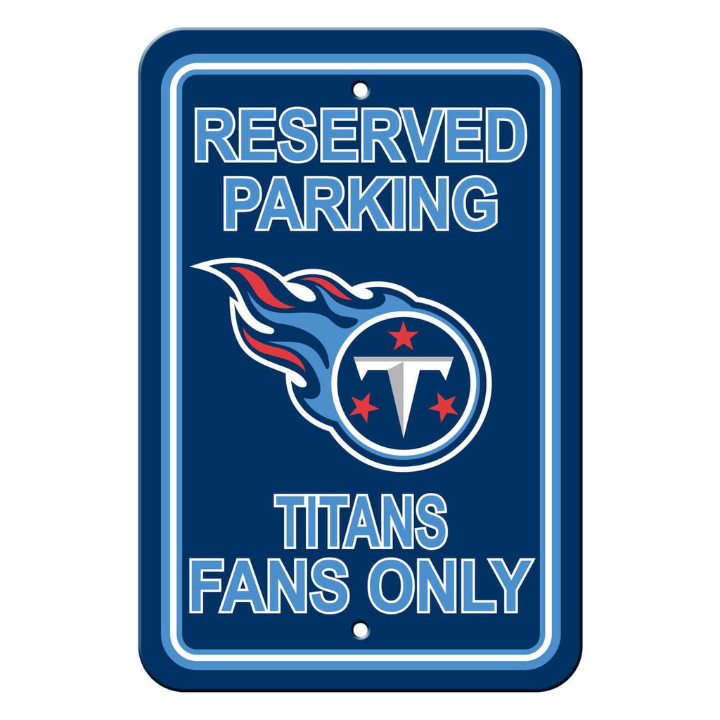 Tennessee Titans Tennessee Titans Sign 12x18 Plastic Reserved Parking Style CO 023245902434