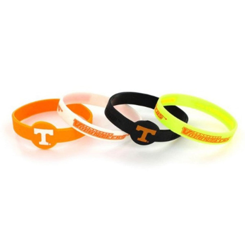 Jewelry Bracelets 4 Packs Tennessee Volunteers Bracelets - 4 Pack Silicone - Special Order 763264358965