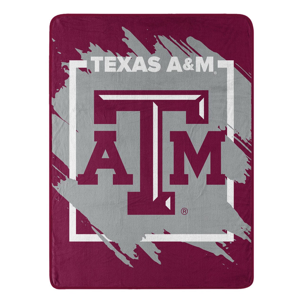 Blankets Texas A&M Aggies Blanket 46x60 Micro Raschel Dimensional Design Rolled 190604330549