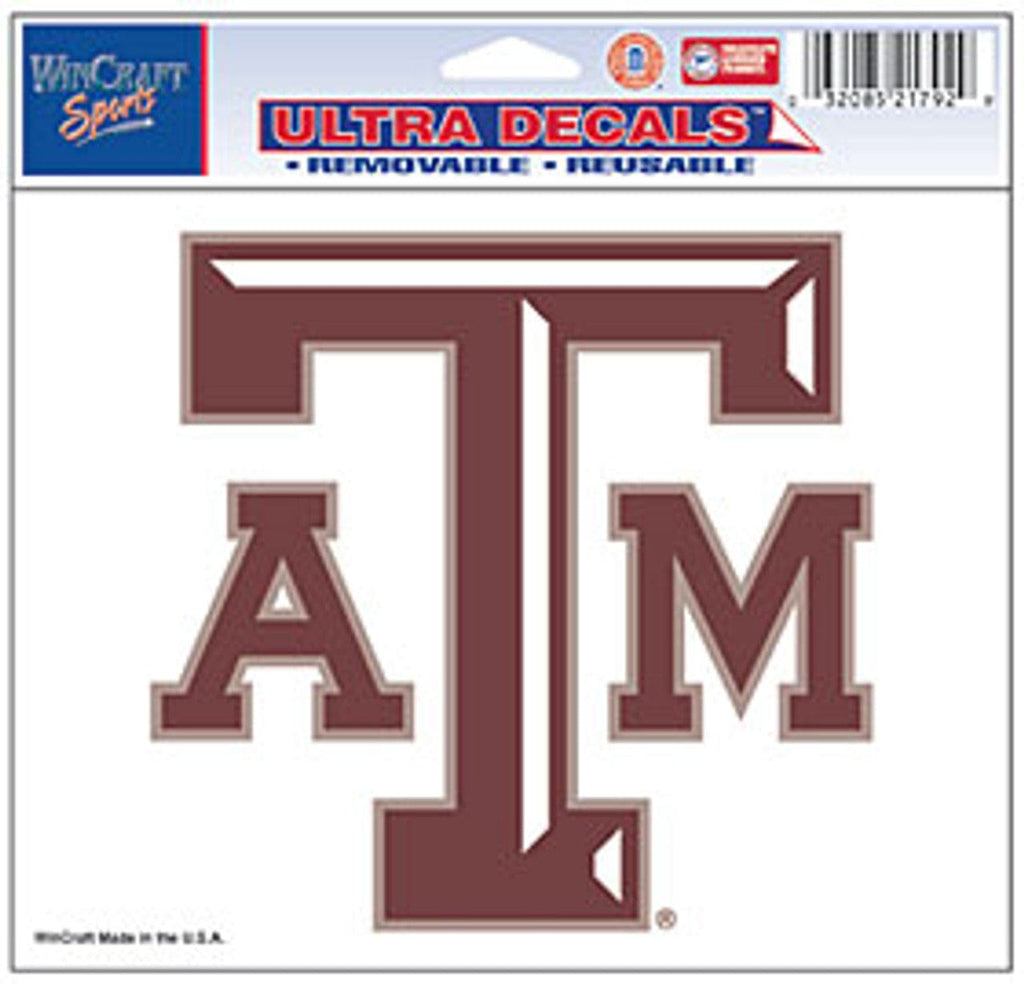 Decal 5x6 Multi Use Color Texas A&M Aggies Decal 5x6 Ultra Color 032085217929