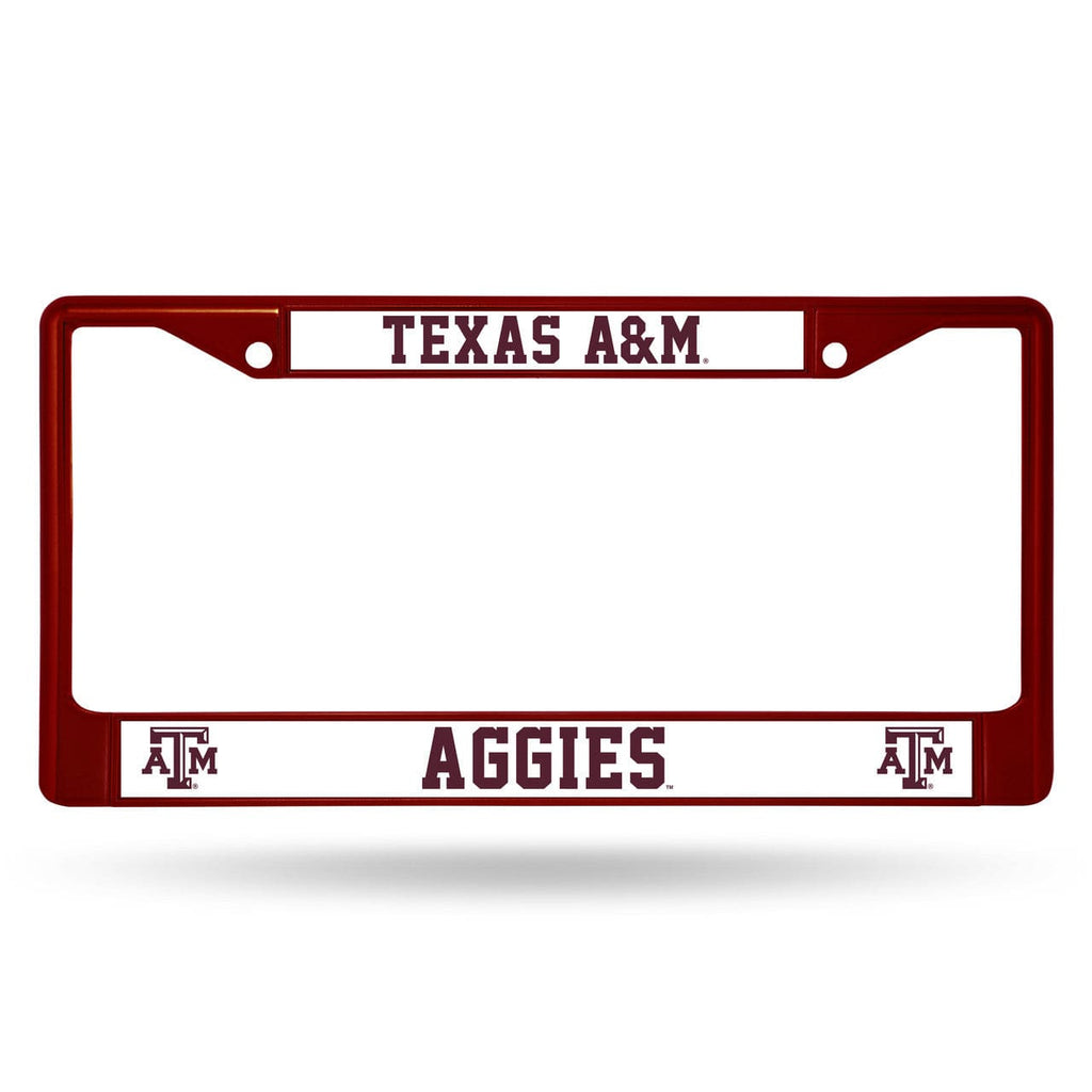 License Frame Metal Texas A&M Aggies License Plate Frame Metal Maroon 094746965129