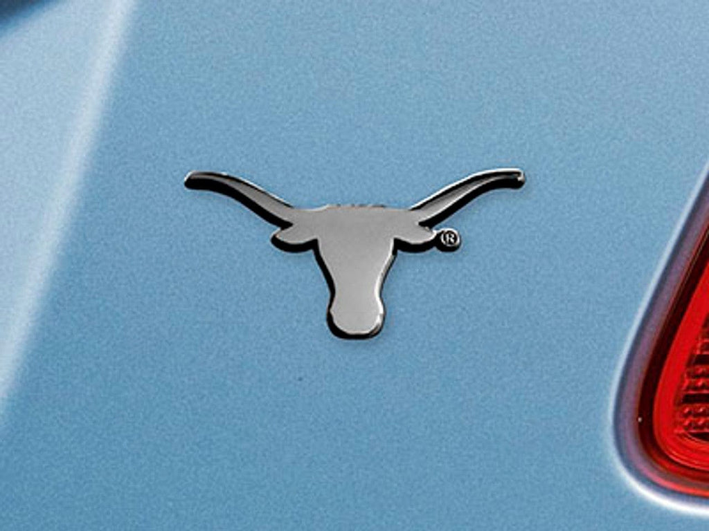 Auto Emblem Metal Texas Longhorns Auto Emblem Premium Metal Chrome 842989048273