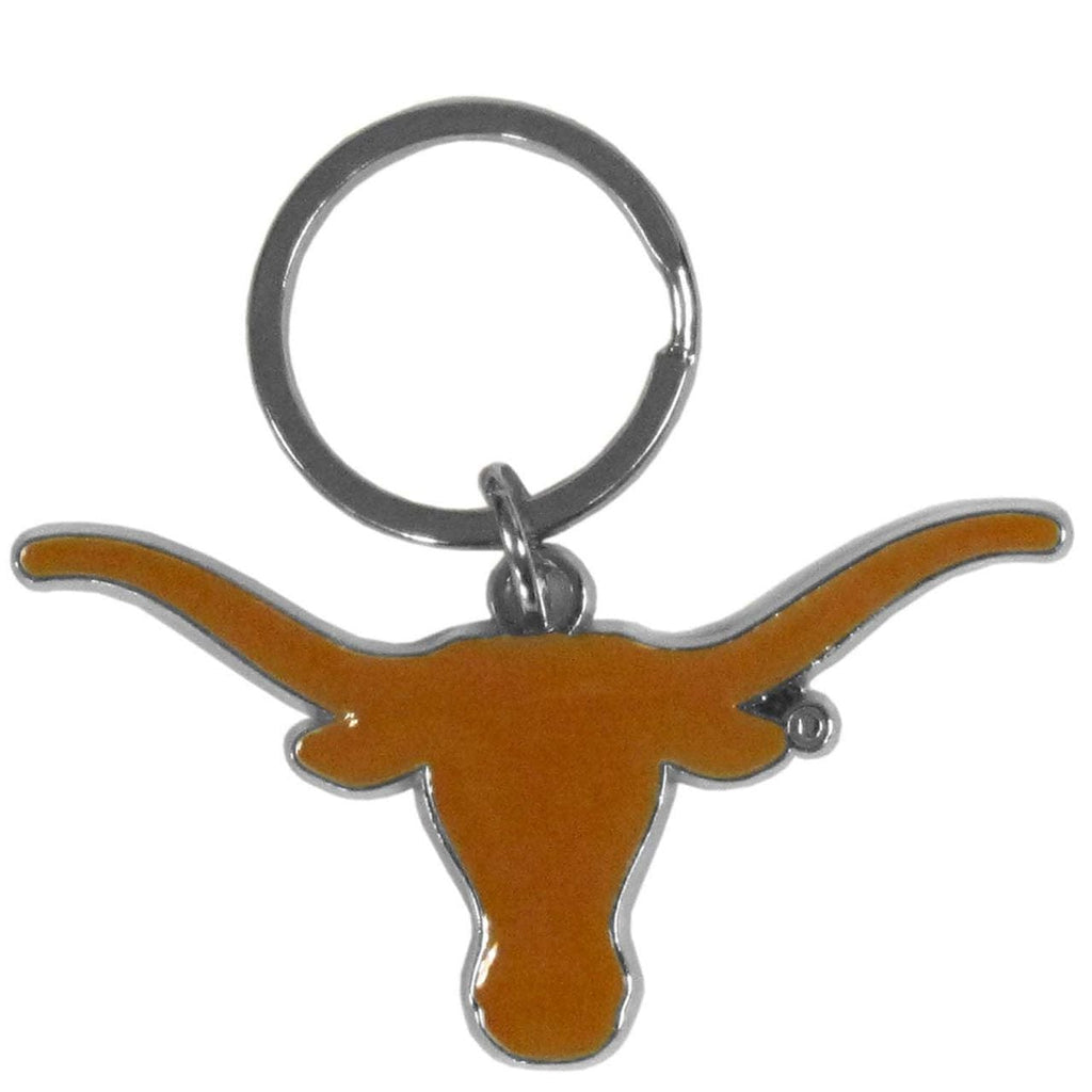 Keychain Logo Cut Style Texas Longhorns Chrome Logo Cut Keychain 754603297335