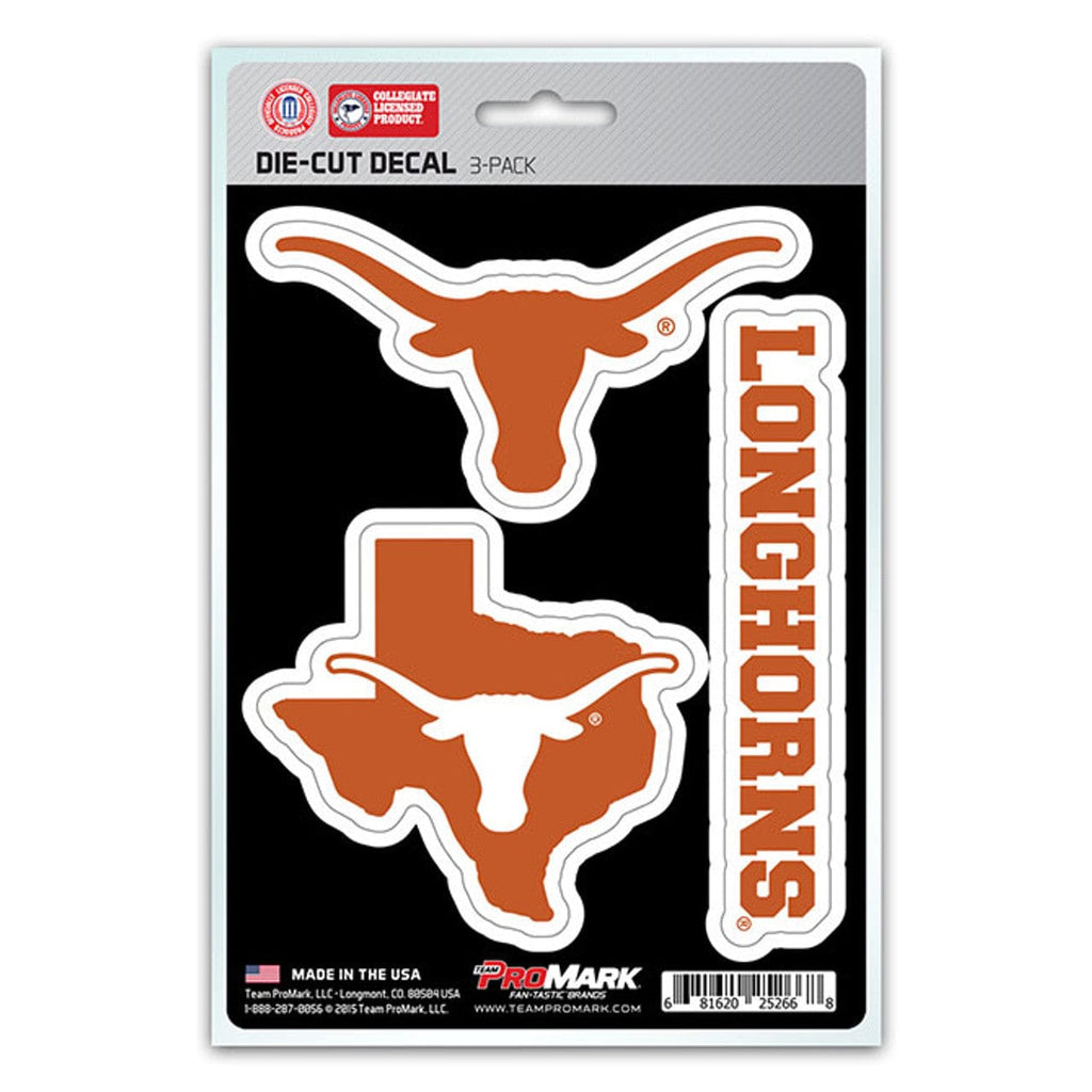 Decal Die Cut Teams 3 Pack Texas Longhorns Decal Die Cut Team 3 Pack 681620252668