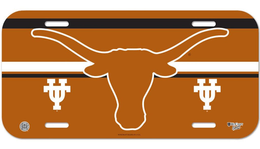 License Plate Plastic Texas Longhorns License Plate 032085856340