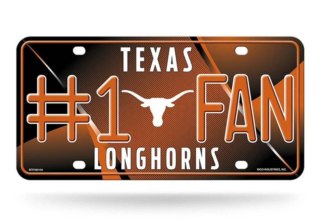 License Plate #1 Fan Texas Longhorns License Plate #1 Fan 767345435750