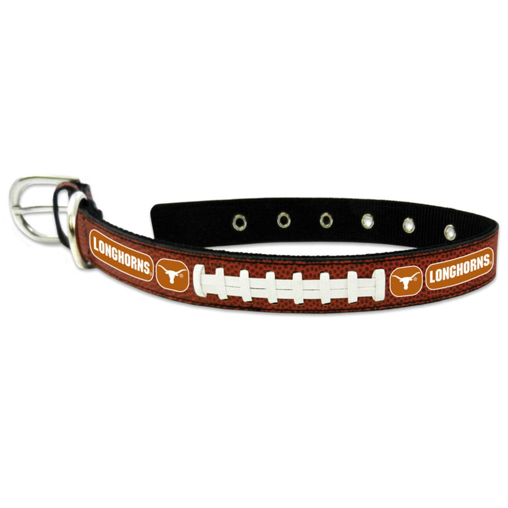 Texas Longhorns Texas Longhorns Pet Collar Leather Classic Football Size Medium CO 844214063174