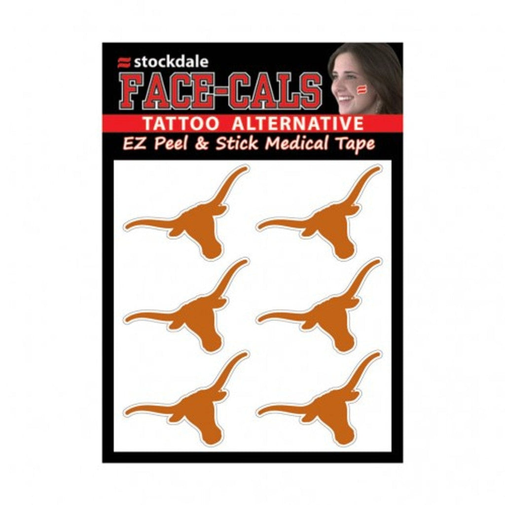 Face Cals Texas Longhorns Tattoo Face Cals 614934678091