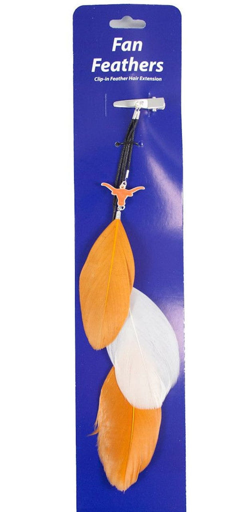 Texas Longhorns Texas Longhorns Team Color Feather Hair Clip CO 686699153830