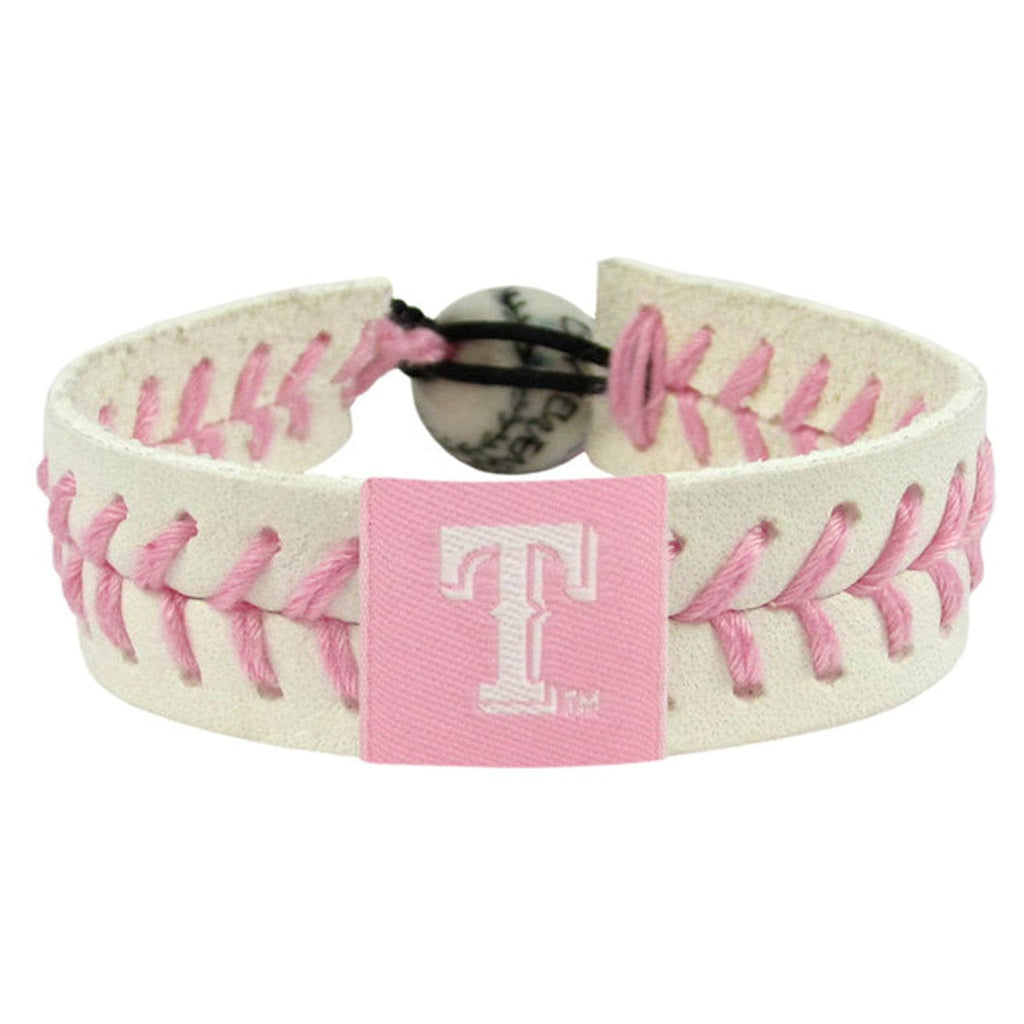 Texas Rangers Texas Rangers Bracelet Baseball Pink CO 877314002064
