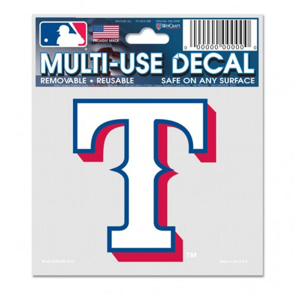 Decal 3x4 Multi Use Texas Rangers Decal 3x4 Multi Use 032085844033