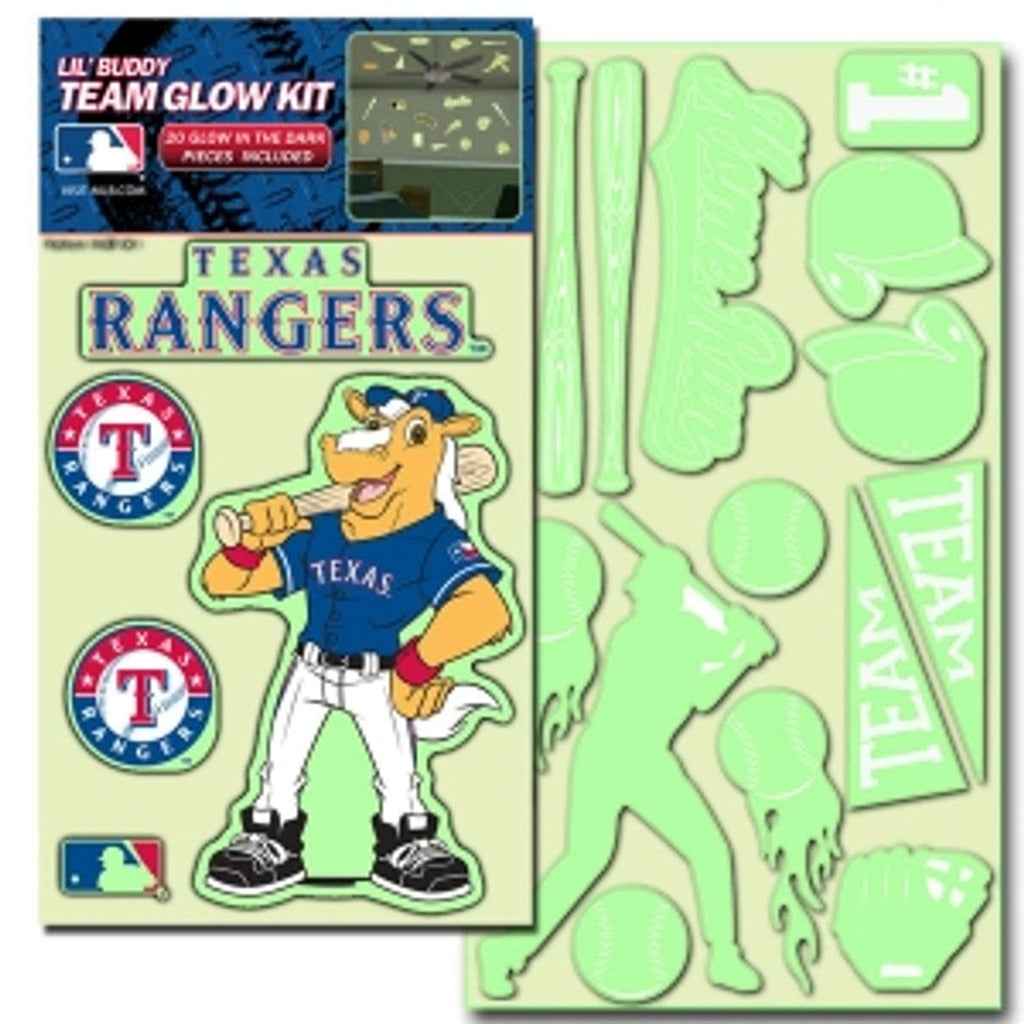 Texas Rangers Texas Rangers Decal Lil Buddy Glow in the Dark Kit CO 681620250290