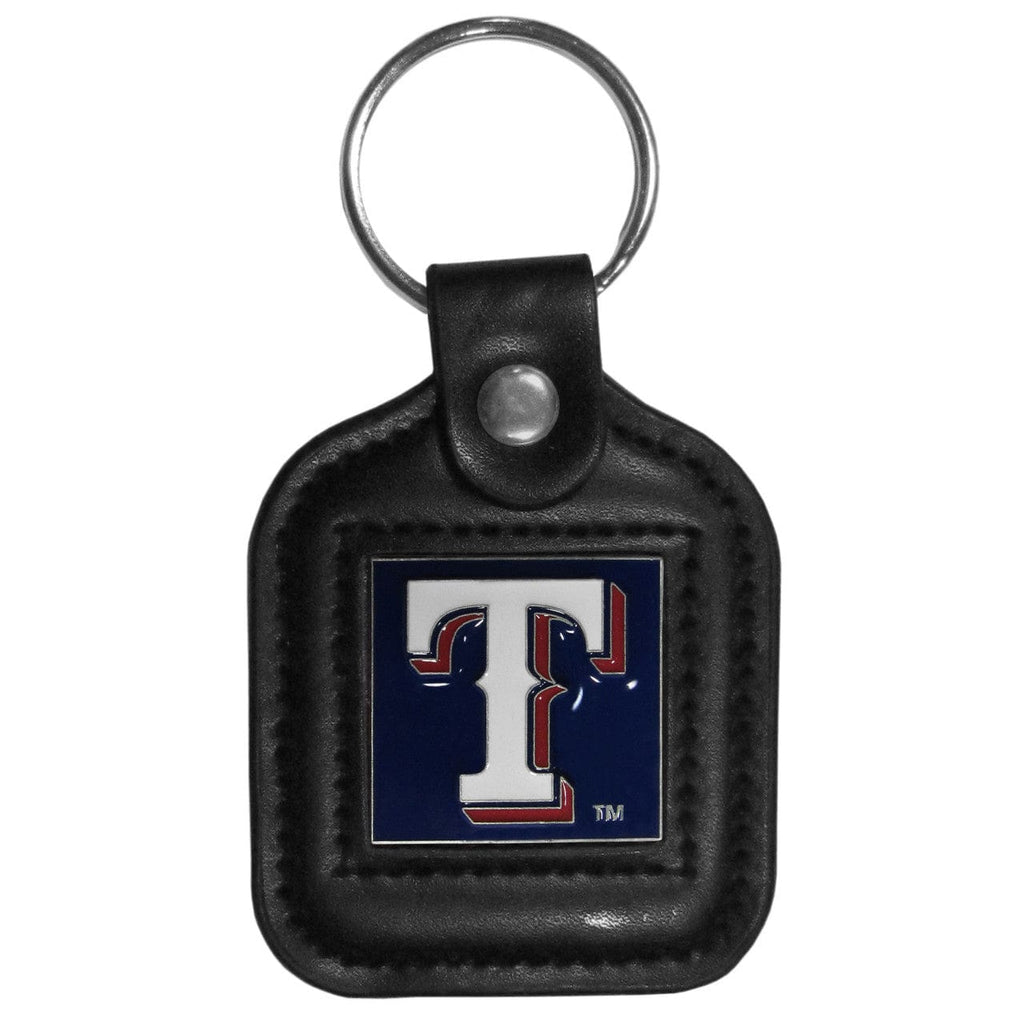 Texas Rangers Texas Rangers Key Ring Square Leather CO 754603305566