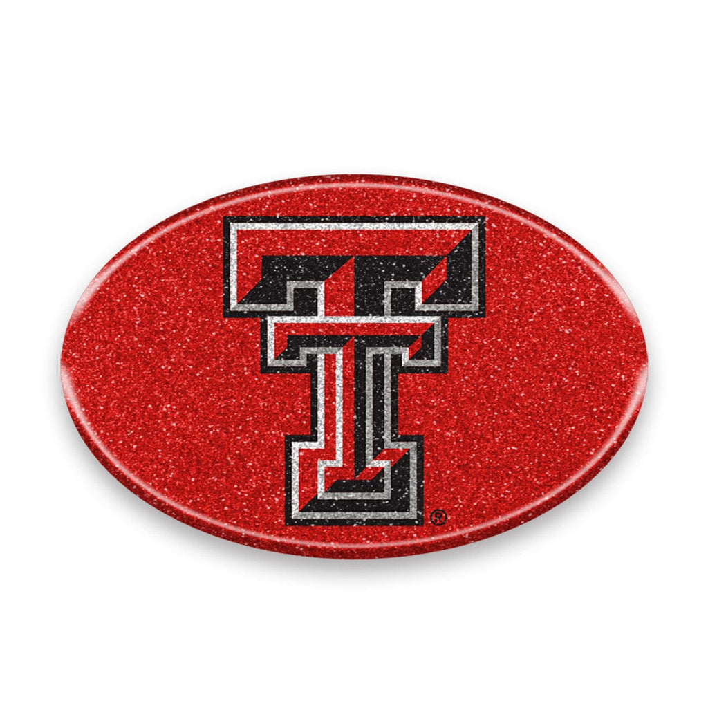 Auto Emblem Bling Texas Tech Red Raiders Auto Emblem - Oval Color Bling 681620263718