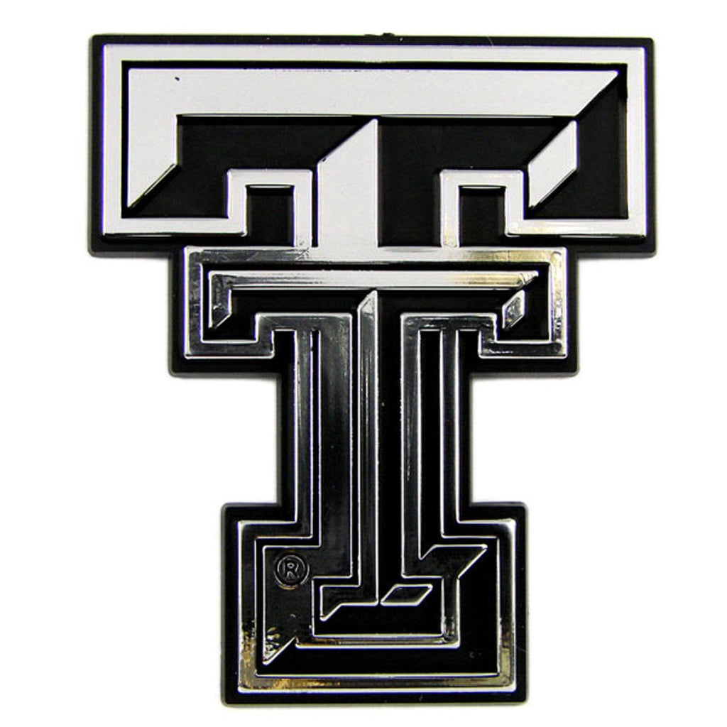Auto Emblem Chrome Texas Tech Red Raiders Auto Emblem - Silver 681620071221