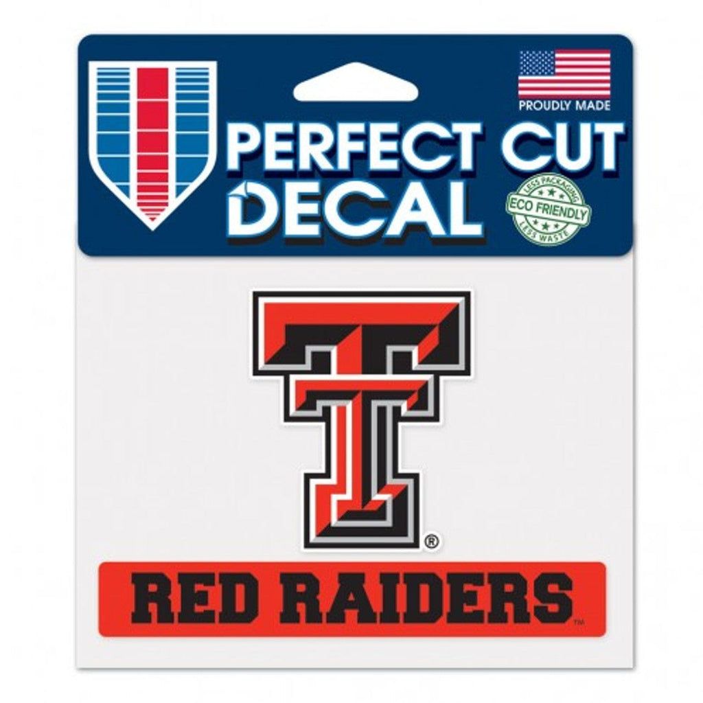 Decal 4.5x5.75 Perfect Cut Color Texas Tech Red Raiders Decal 4.5x5.75 Perfect Cut Color - Special Order 032085361332