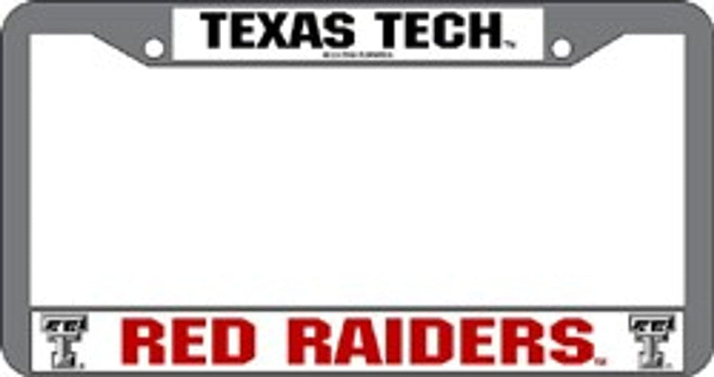 License Frame Chrome Texas Tech Red Raiders License Plate Frame Chrome - Special Order 094746300814