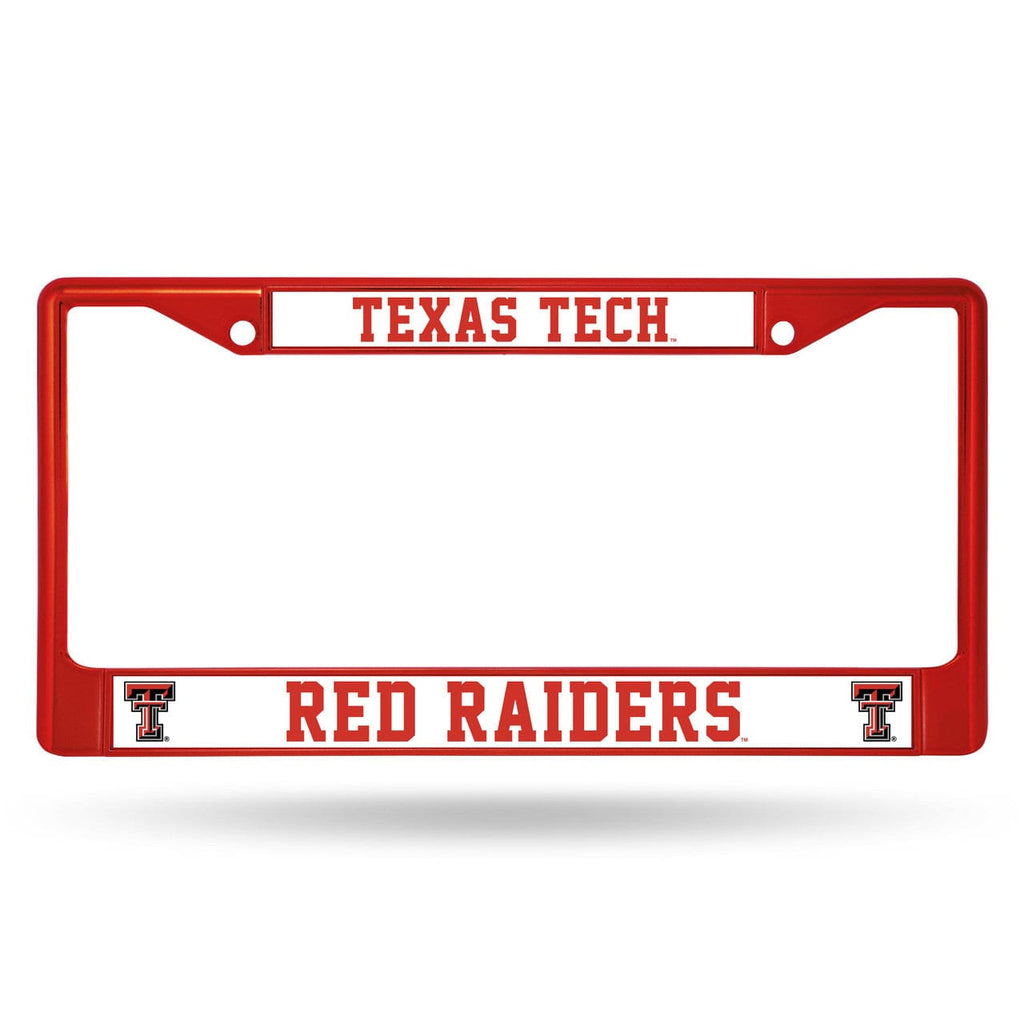 License Frame Metal Texas Tech Red Raiders License Plate Frame Metal Red - Special Order 094746965143