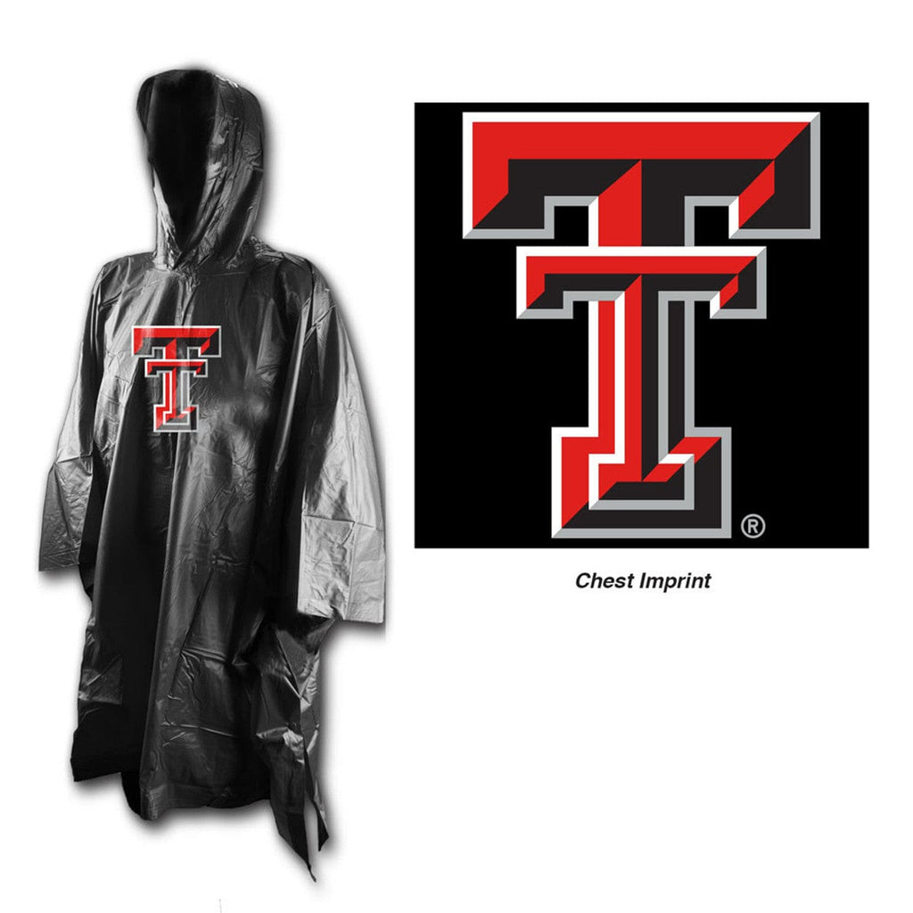 Rain Ponchos Texas Tech Red Raiders Rain Poncho Special Order 099606253514