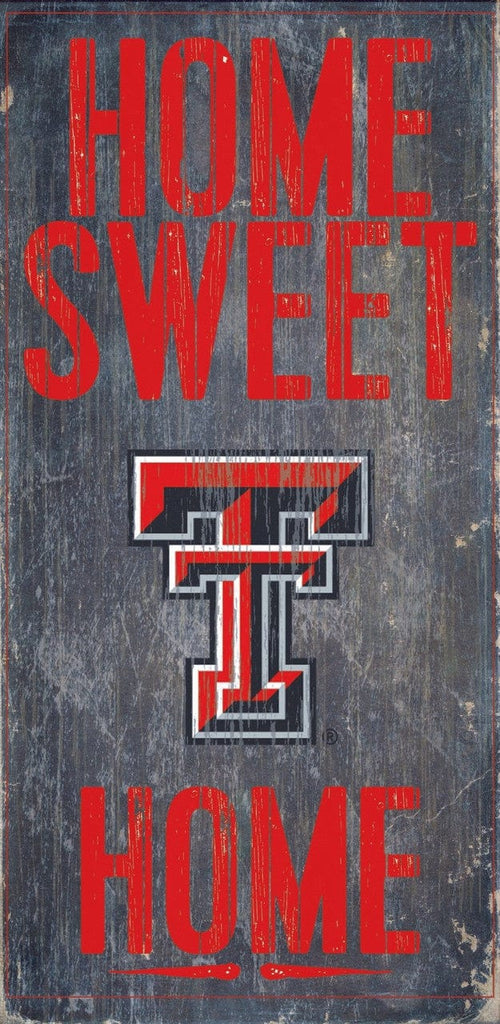 Sign 6x12 Home Sweet Home Texas Tech Red Raiders Wood Sign - Home Sweet Home 6x12 878460048258