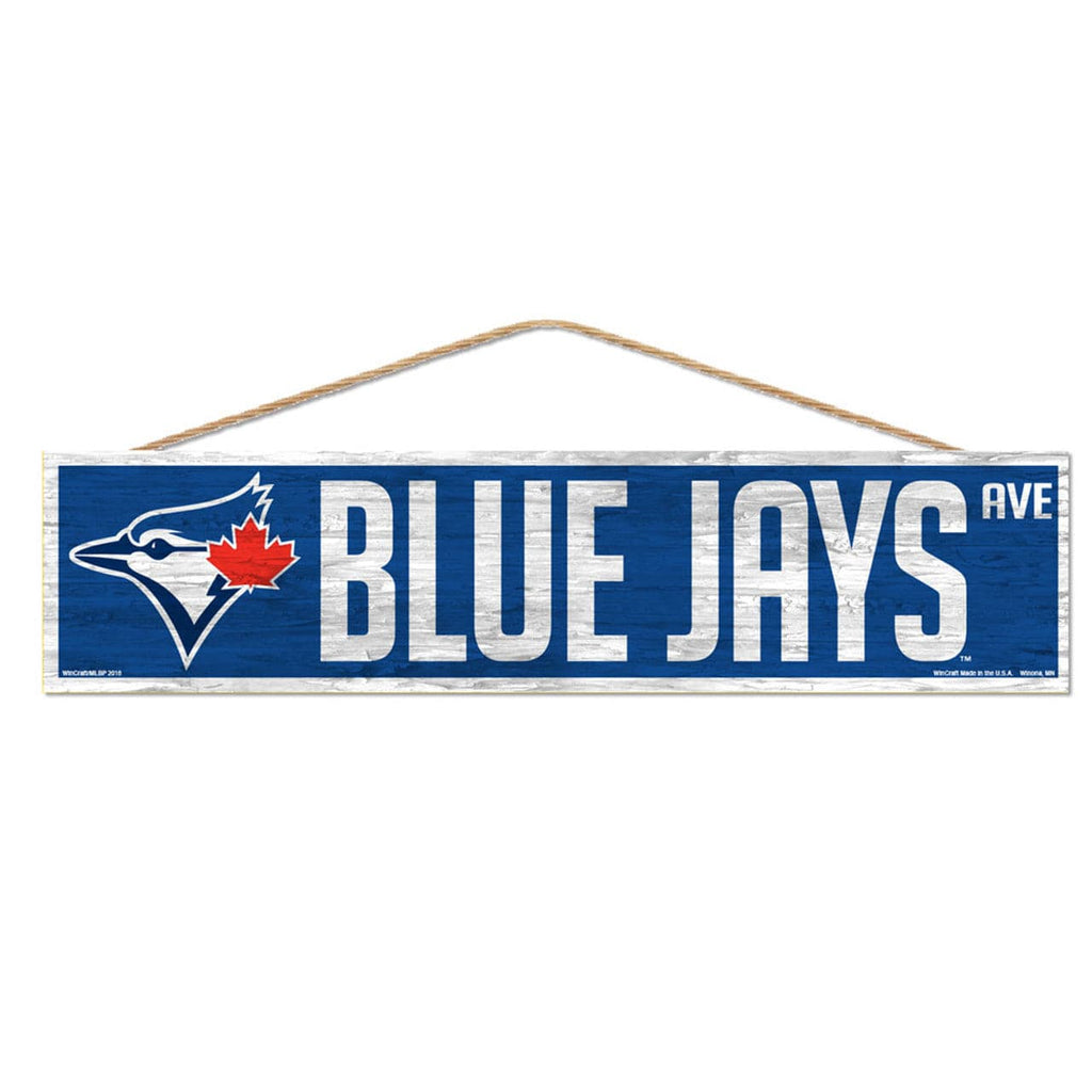Sign 4x17 Avenue Toronto Blue Jays Sign 4x17 Wood Avenue Design 032085720474