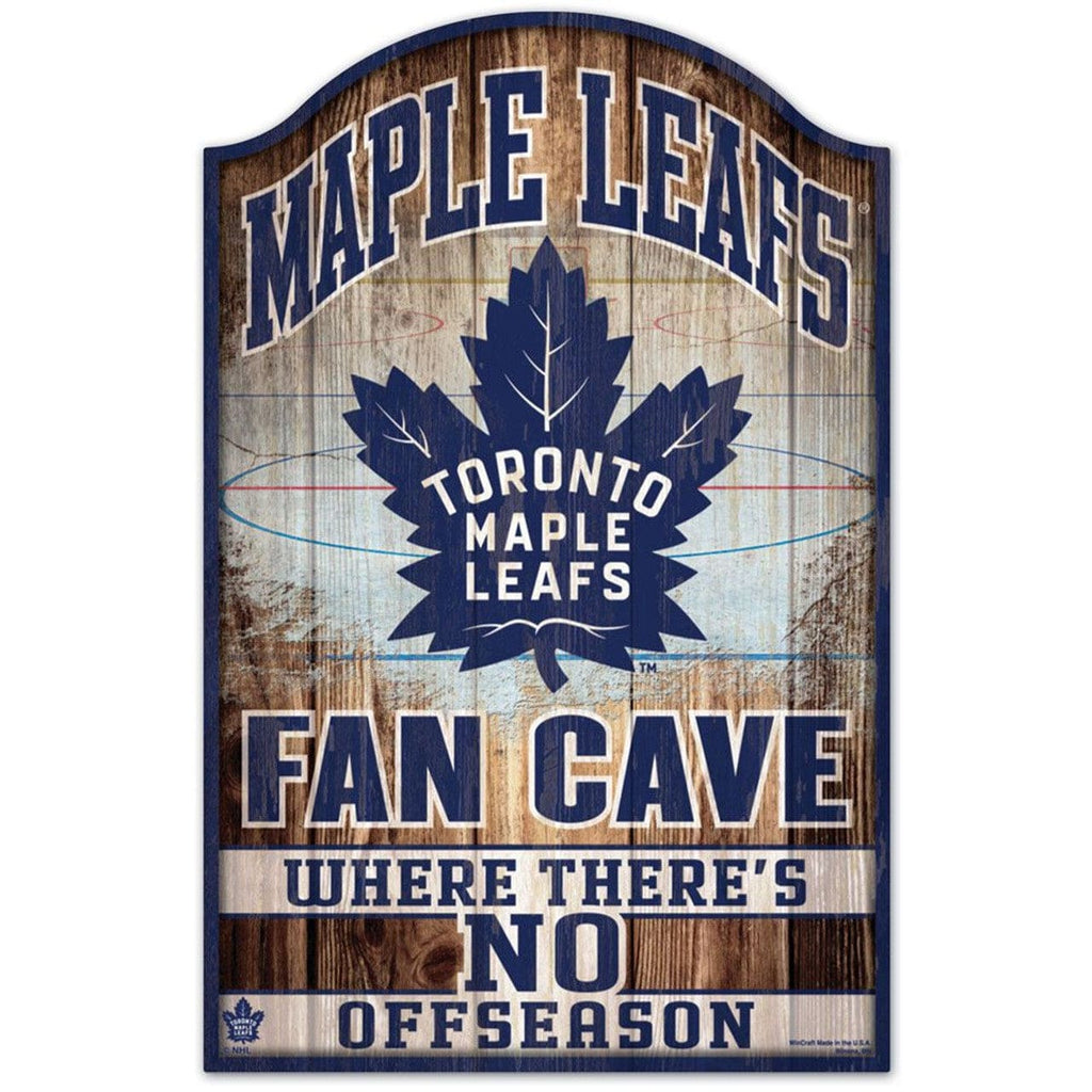 Sign 11x17 Fan Cave Toronto Maple Leafs Sign 11x17 Wood Fan Cave Design - Special Order 032085358080