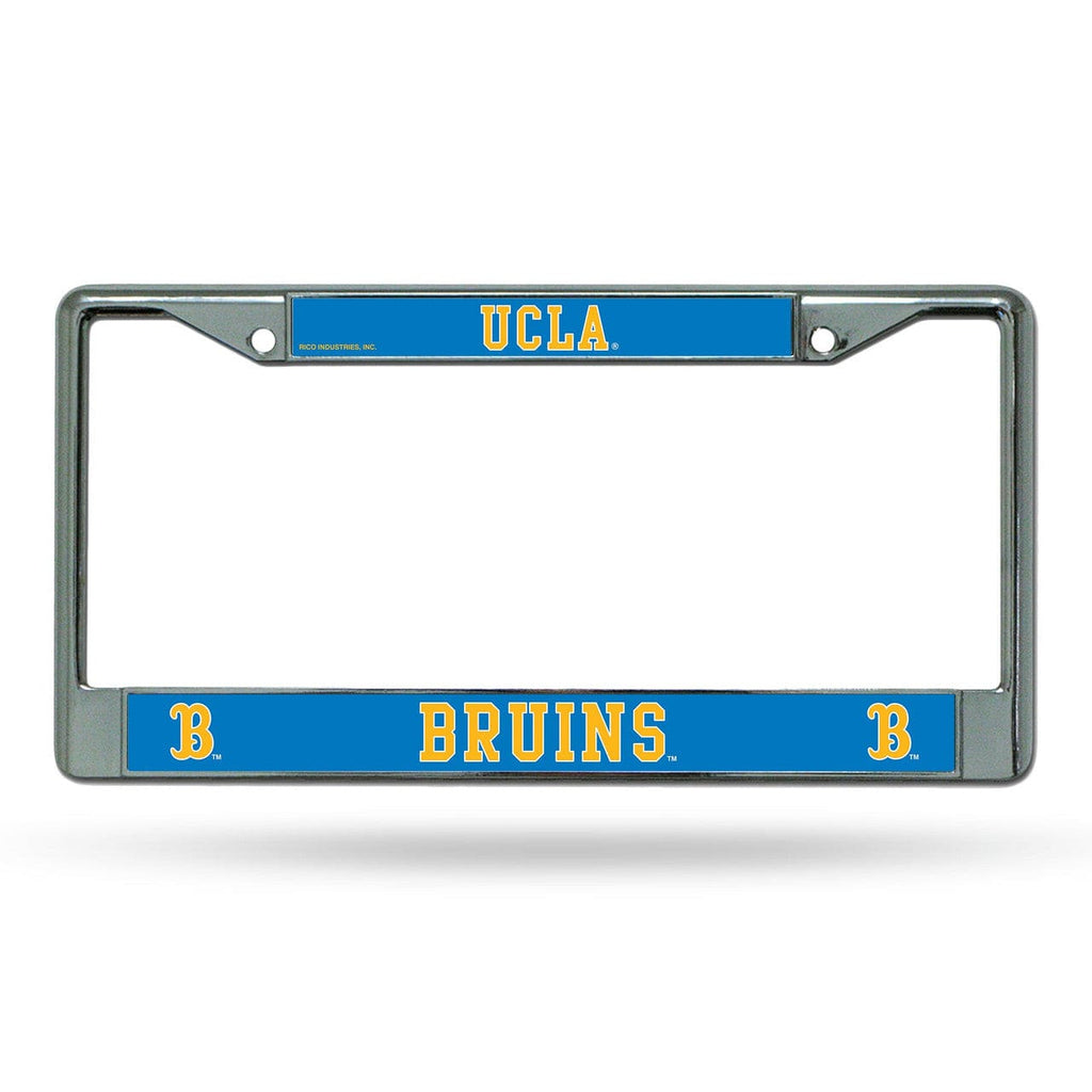 License Frame Chrome UCLA Bruins License Plate Frame Chrome Printed Insert 767345350640