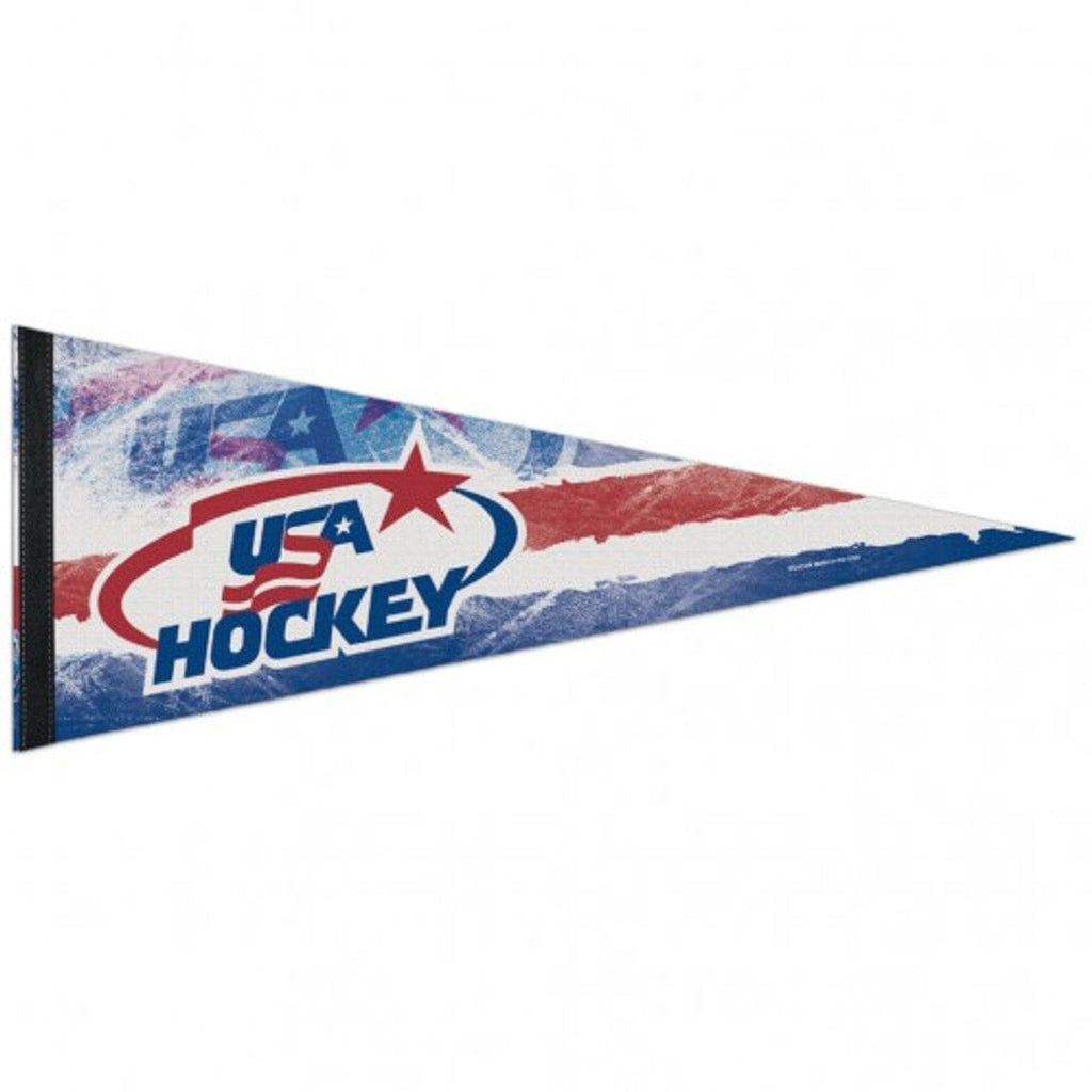 Pennant 12x30 Premium USA Hockey Pennant 12x30 Premium Style 032085794666