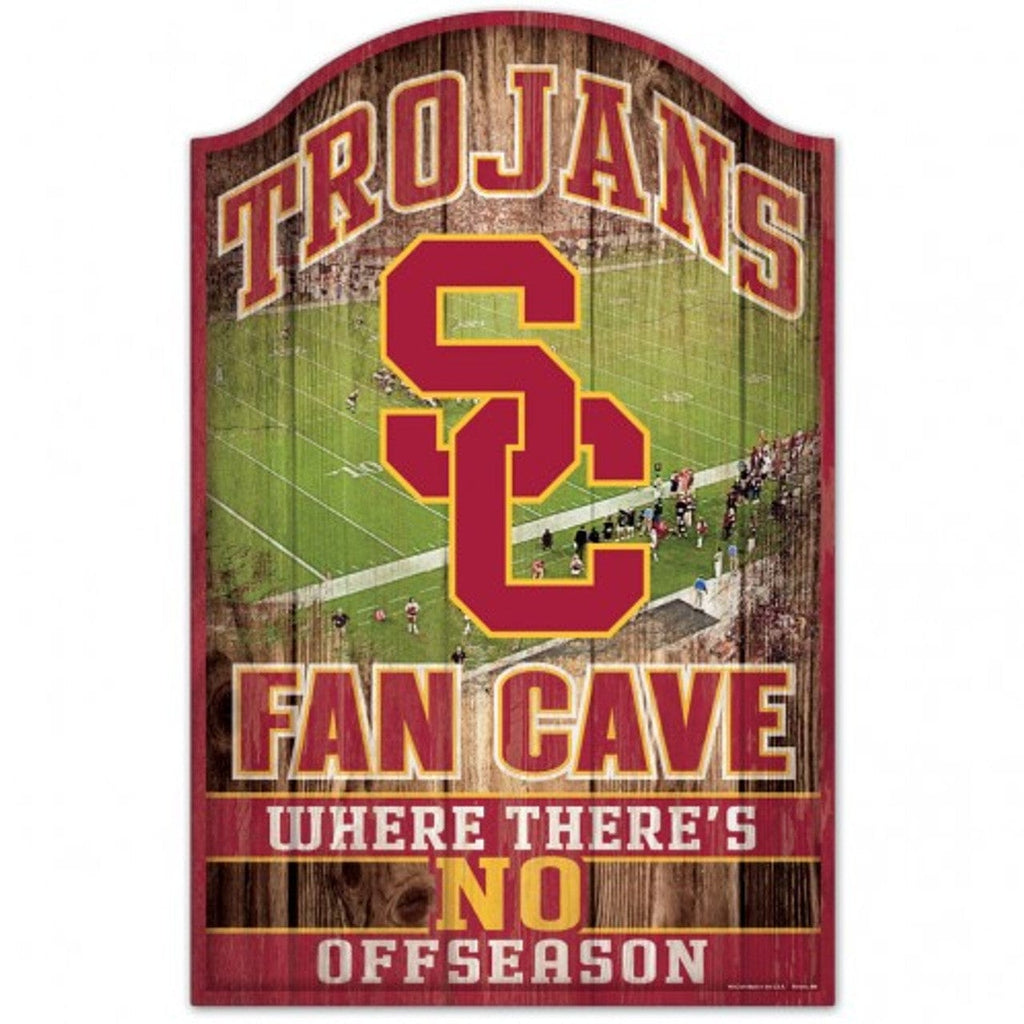 Sign 11x17 Fan Cave USC Trojans Sign 11x17 Wood Fan Cave Design - Special Order 032085952769