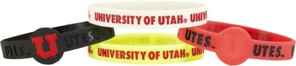 Jewelry Bracelets 4 Packs Utah Utes Bracelets - 4 Pack Silicone - Special Order 763264348126