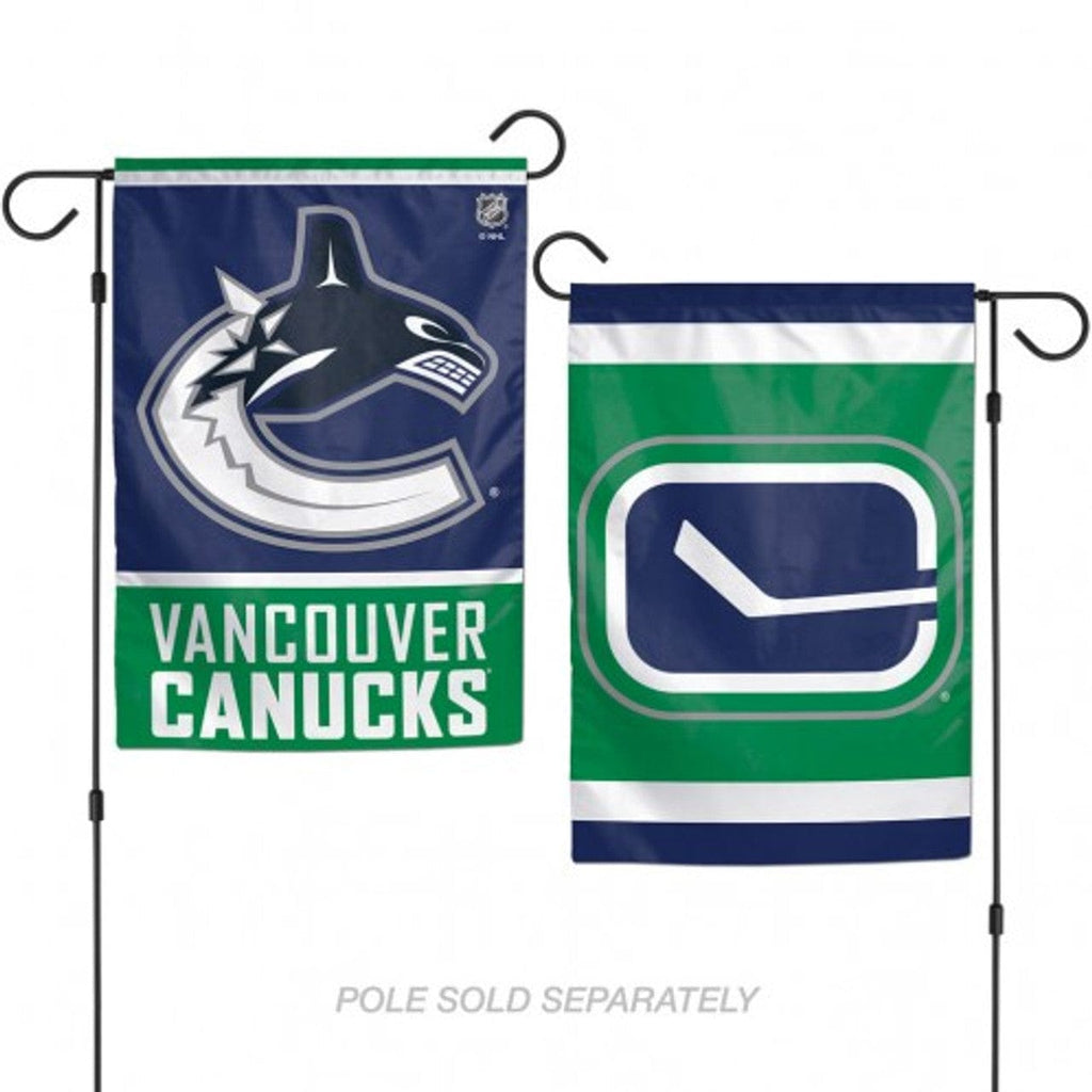 Flags 12x18 Vancouver Canucks Flag 12x18 Garden Style 2 Sided - Special Order 032085295248