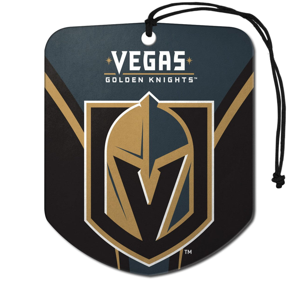 Air Fresheners Vegas Golden Knights Air Freshener Shield Design 2 Pack 681620555318