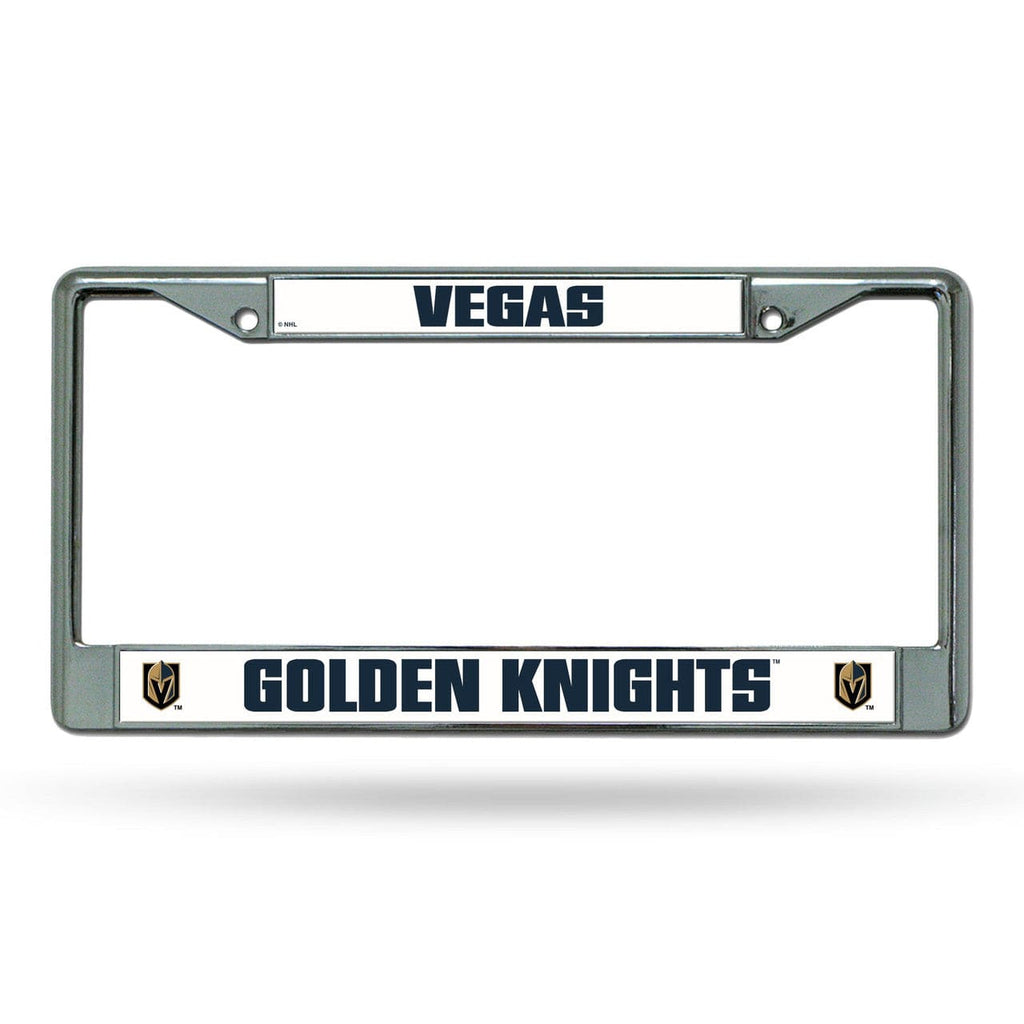 License Frame Chrome Vegas Golden Knights License Plate Frame Chrome 767345317773