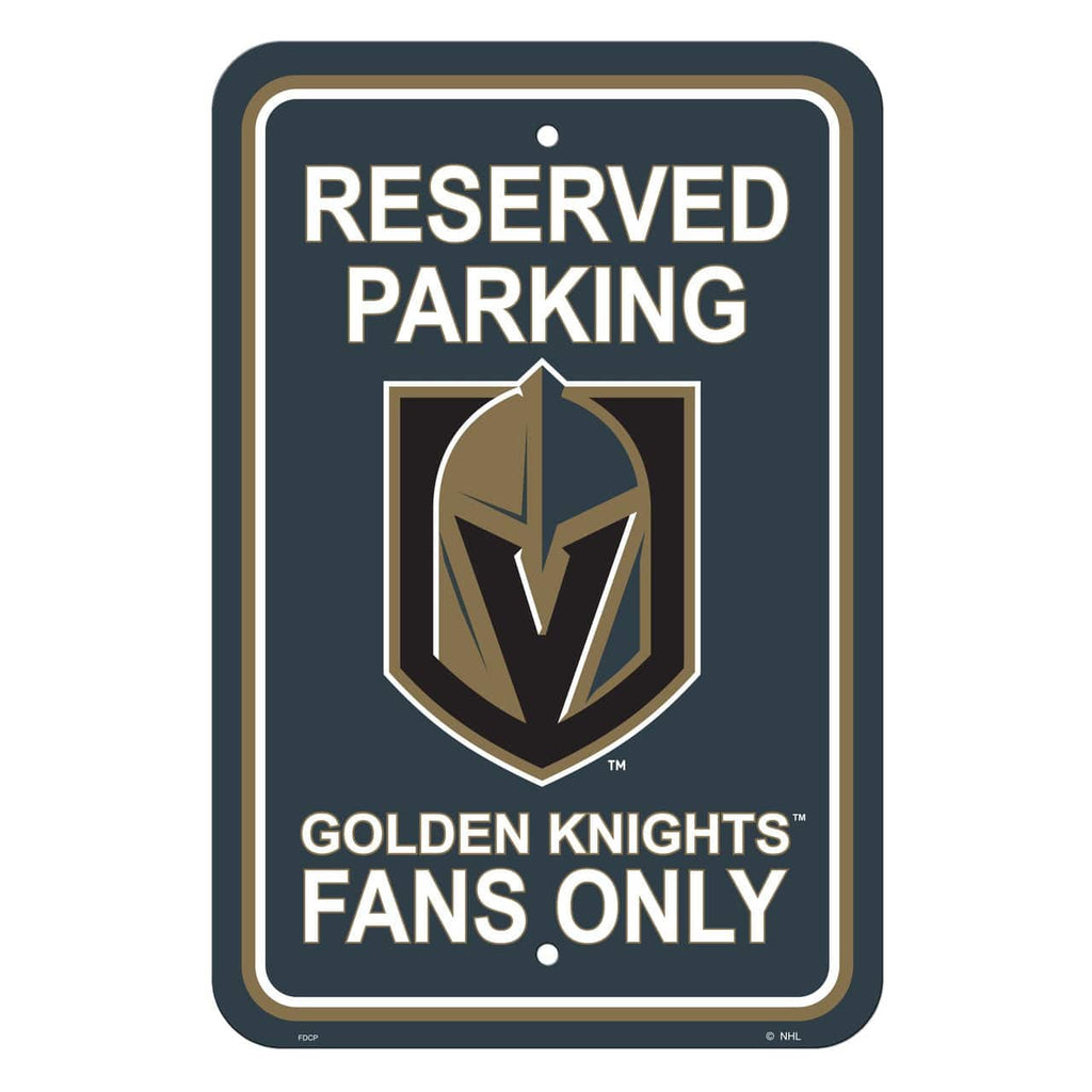 Pending Image Upload Vegas Golden Knights Sign 12x18 Plastic Reserved Parking Style CO 023245802529