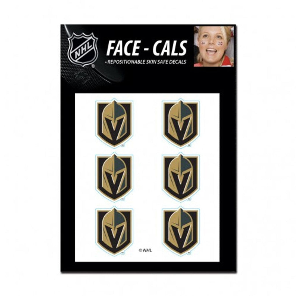 Face Cals Vegas Golden Knights Tattoo Face Cals 614934621141