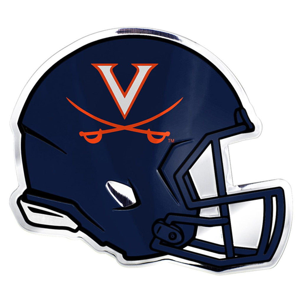 Auto Emblem Color Virginia Cavaliers Auto Emblem Helmet Design 681620851748